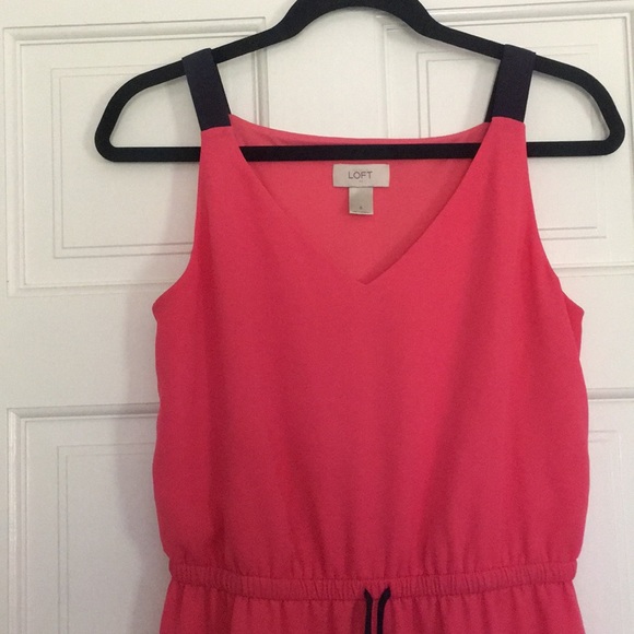 Ann Taylor drawstring dress. Lined. - Picture 2 of 4